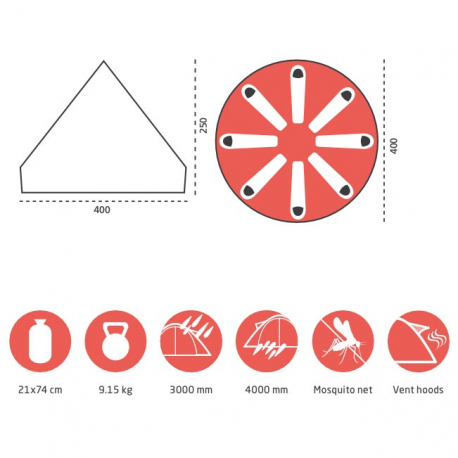 Αντίσκηνα / Σκηνές Indiana 8 Family Tent