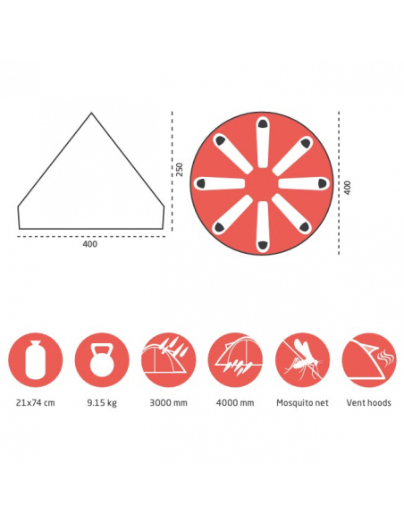Αντίσκηνα / Σκηνές Indiana 8 Family Tent