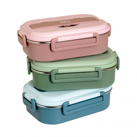 Cook Sets - Food Jars Ecolife Three Seater Lunch Box 1L