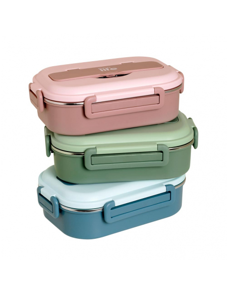 Cook Sets - Food Jars Ecolife Three Seater Lunch Box 1L