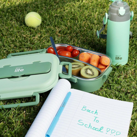 Cook Sets - Food Jars Ecolife Three Seater Lunch Box 1L