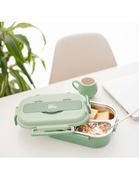 Cook Sets - Food Jars Ecolife Three Seater Lunch Box 1L