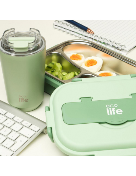 Cook Sets - Food Jars Ecolife Three Seater Lunch Box 1L