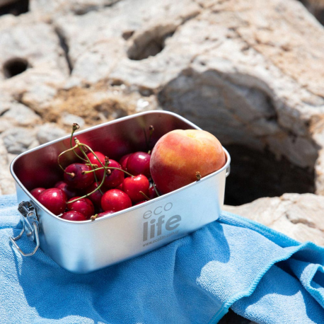 Σκεύη μαγειρέματος - Φαγητοδοχεία Ecolife Φαγητοδοχείο Ανοξείδωτο Μονού Τοιχώματος 1L