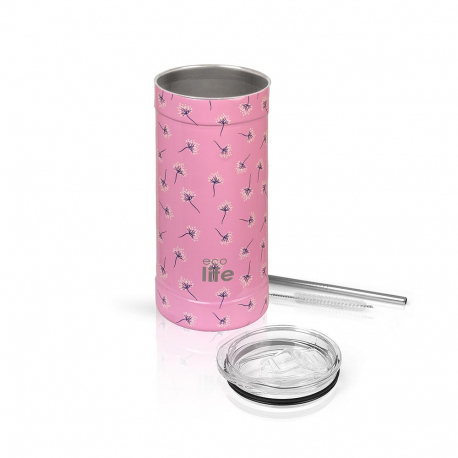 Hydration - Thermos - Bottles Ecolife Pink Dandelion Coffee Thermos 500ml