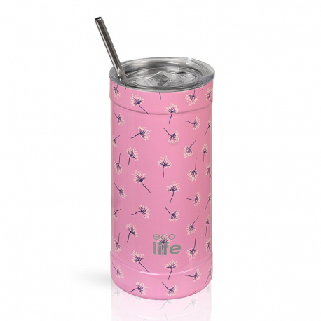Hydration - Thermos - Bottles Ecolife Pink Dandelion Coffee Thermos 500ml