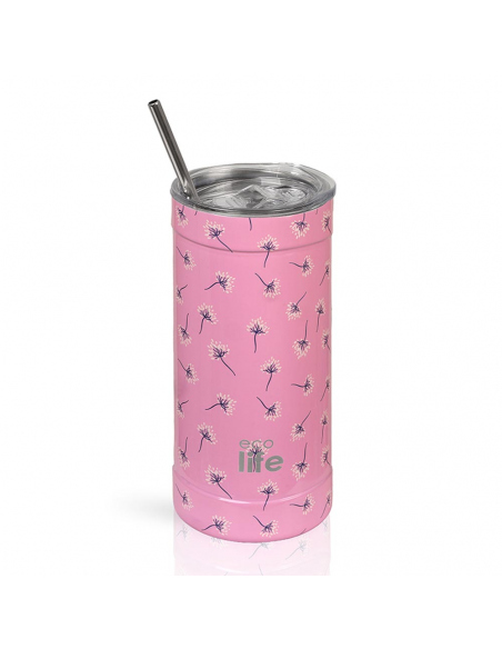 Hydration - Thermos - Bottles Ecolife Pink Dandelion Coffee Thermos 500ml