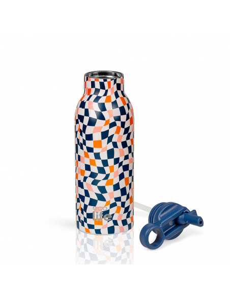 Hydration - Thermos - Bottles Ecolife Color Squares Straw Thermos 550ml