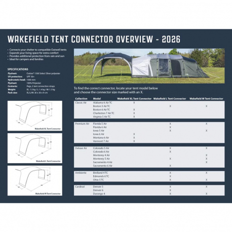Gazebo Outwell Wakefield Tent Connector