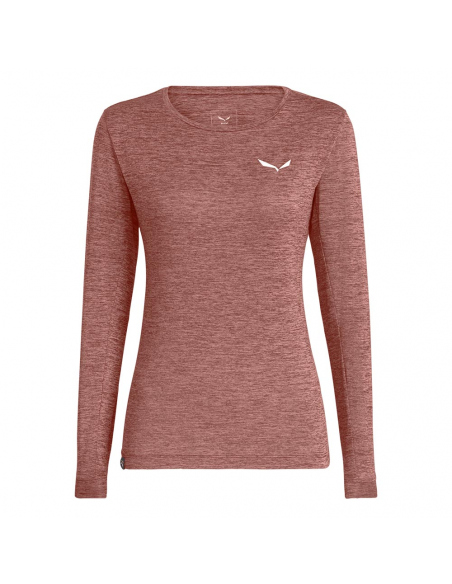 Αντιιδρωτικές Salewa Women's Puez Melange Dry Tee Desert Pink
