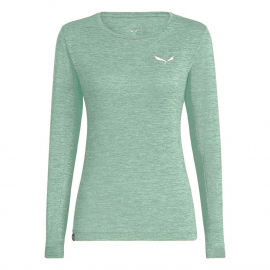 Sweatproof Salewa Women's Puez Melange Dry Tee Pastel Green