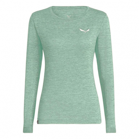 Αντιιδρωτικές Salewa Women's Puez Melange Dry Tee Pastel Green