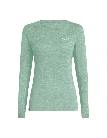 Sweatproof Salewa Women's Puez Melange Dry Tee Pastel Green