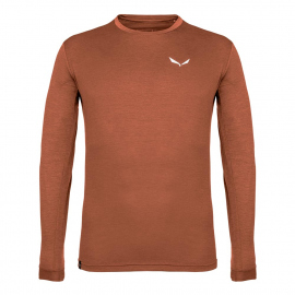 Αντιιδρωτικές Salewa Men's Puez Melange Dry Tee Bombay Brown