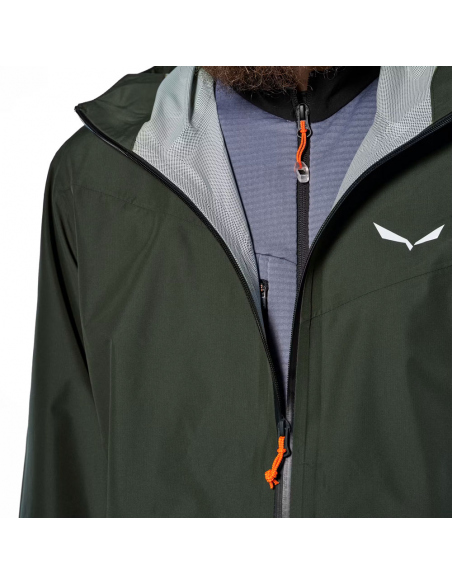 Jackets Salewa Men's Puez Aqua 4 2.5L Jacket Olive Oil Multi