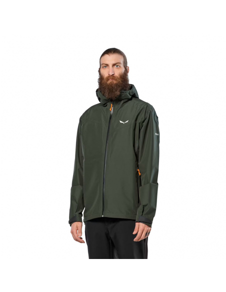 Τζάκετς Salewa Men's Puez Aqua 4 2.5L Jacket Olive Oil Multi