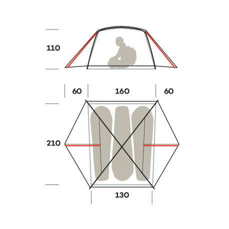 Tents - Camo Net - Umbrellas Ferrino Nemesis 3 Pro FR