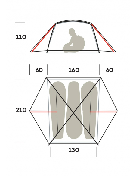 Tents - Camo Net - Umbrellas Ferrino Nemesis 3 Pro FR