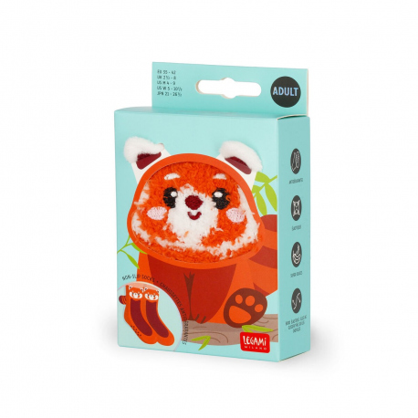 Κάλτσες Non-Slip Red Panda Socks for Adults - It's a Match!
