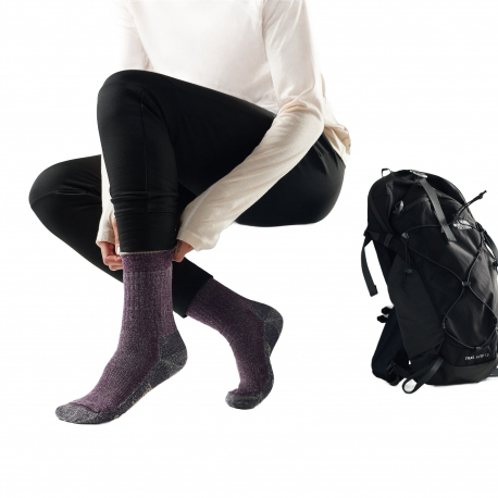 Socks Smartwool Hike Classic Edition Full Cushion Second Cut Crew Socks Purple Iris