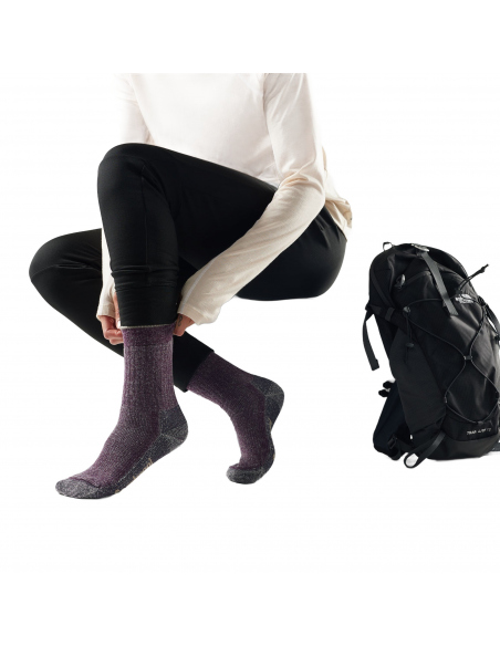 Socks Smartwool Hike Classic Edition Full Cushion Second Cut Crew Socks Purple Iris