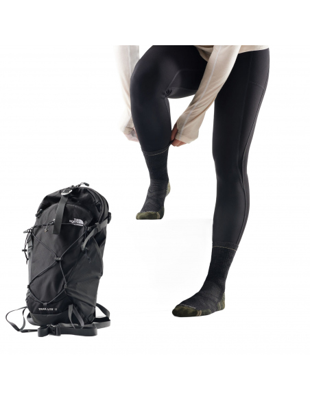Socks Smartwool Hike Targeted Cushion Mid Crew Socks Charcoal
