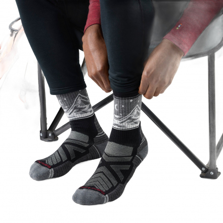 Socks Smartwool Hike Light Cushion Valley View Crew Socks Black
