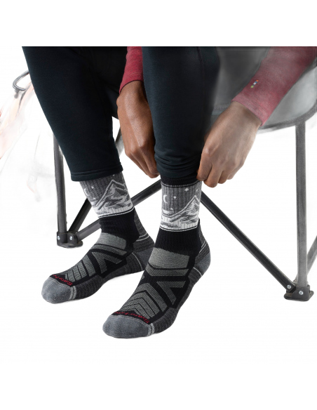 Socks Smartwool Hike Light Cushion Valley View Crew Socks Black