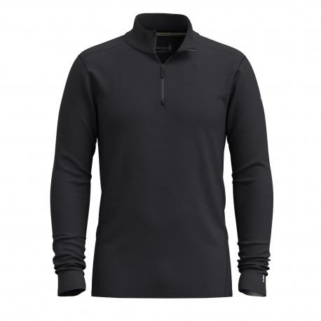 Thermal Baselayer Smartwool Men's Classic All-Season Merino Base Layer 1/4 Zip Black