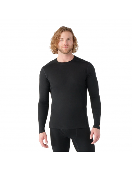 Thermal Baselayer Smartwool Men's Classic All-Season Merino Base Layer Crew Black
