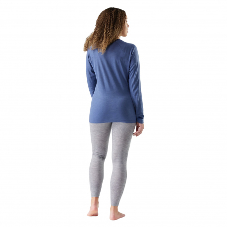 Thermal Baselayer Smartwool Women's Classic All-Season Merino Base Layer Crew Nightfall Blue