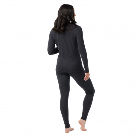 Thermal Baselayer Smartwool Women's Classic Thermal Merino Base Layer Crew Charcoal Heather
