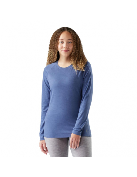 Thermal Baselayer Smartwool Women's Classic All-Season Merino Base Layer Crew Nightfall Blue