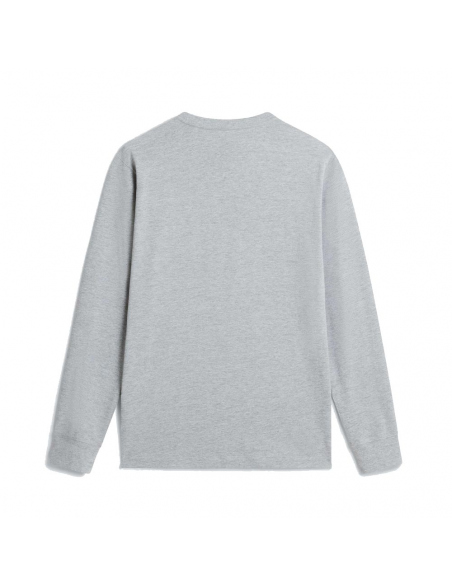Long-Sleeved The North Face Men's Evolution Simple Dome Regular LS T-Shirt Grey