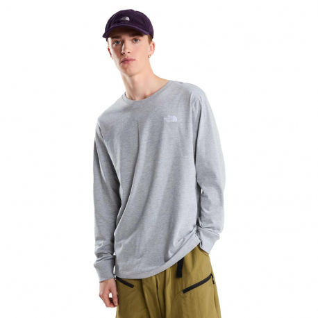 Μακρυμάνικες The North Face Men's Evolution Simple Dome Regular LS T-Shirt Grey