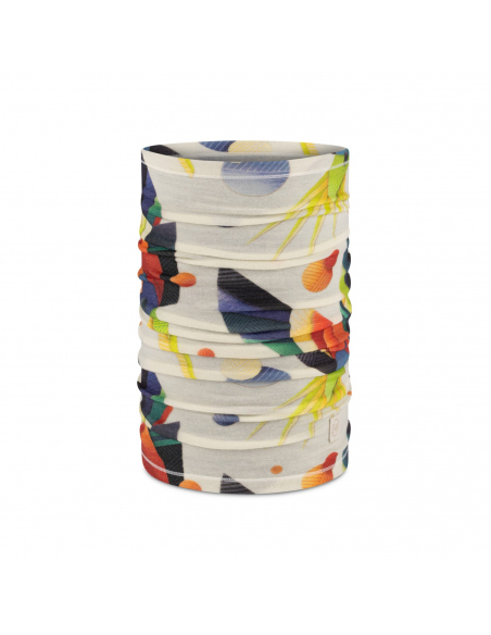 Scarves Buff Lightweight Merino Wool Prints Neckwarmer Mareck Cloud