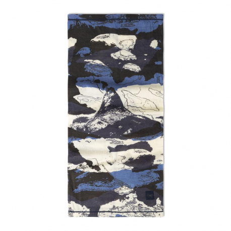 Scarves Buff Lightweight Merino Wool Prints Neckwarmer Esyr Blue