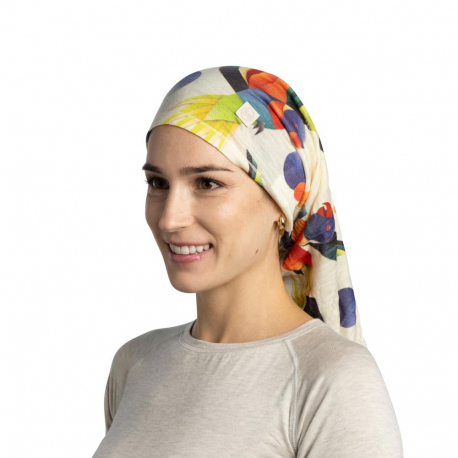 Scarves Buff Lightweight Merino Wool Prints Neckwarmer Mareck Cloud