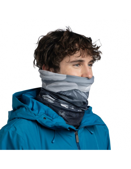 Scarves Buff Polar Reversible Neckwarmer Hikian Grey
