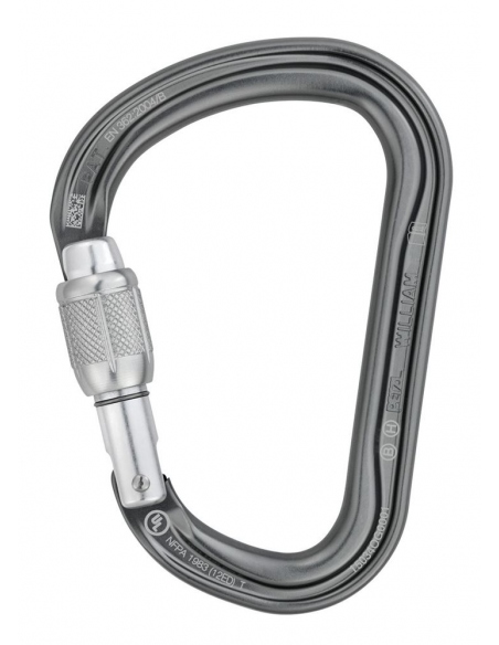 Κρίκοι Ασφαλείας Petzl William Screw Lock Carabiner