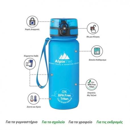 Υδροδοχεία - Θερμός - Παγούρια AlpinTec Water Bottle 650 mL